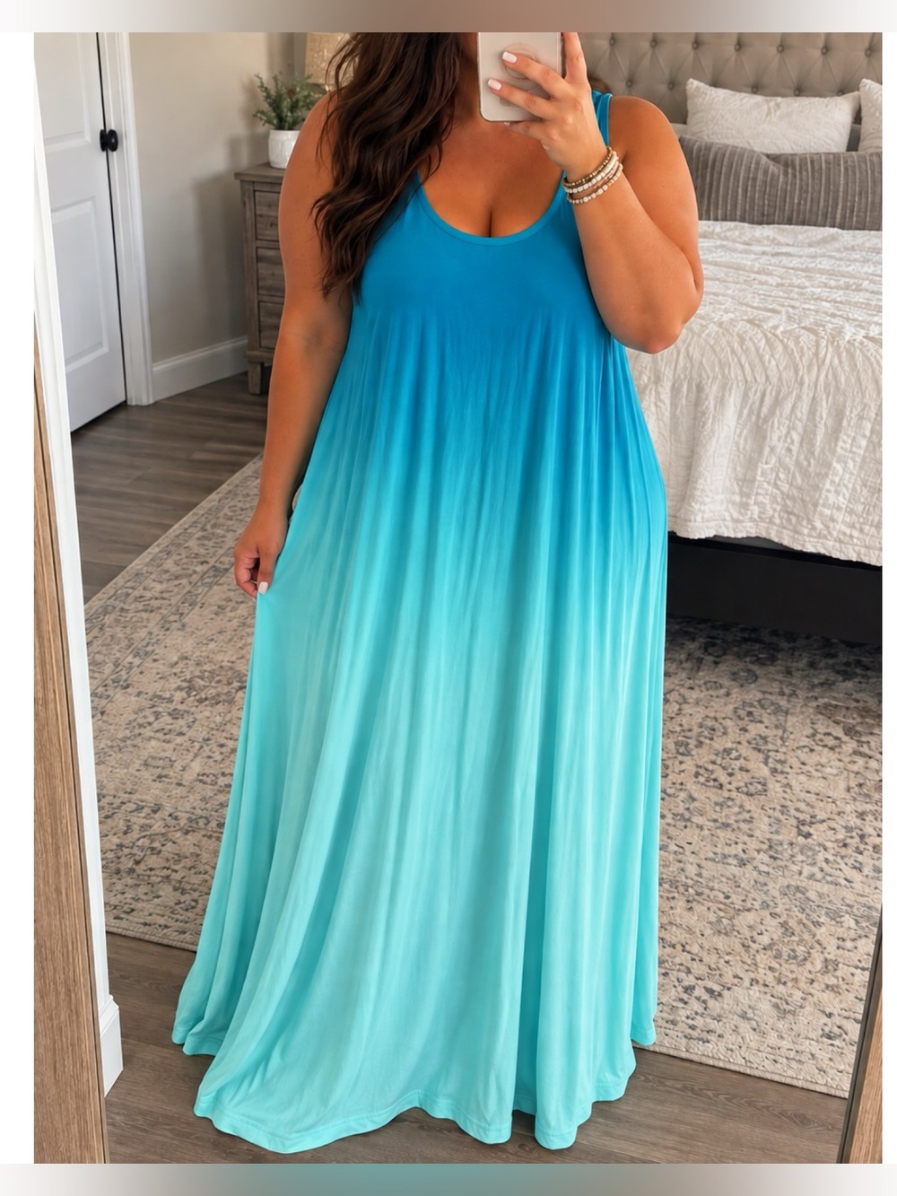 TORRID Blue Ombré Tank Maxi Dress 2X